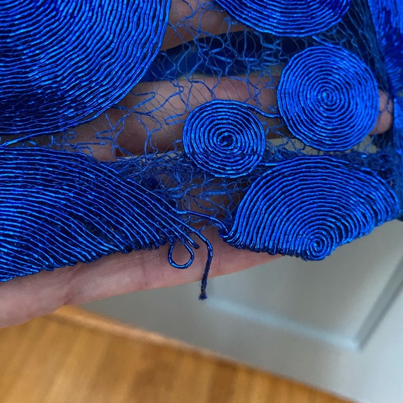 Bright Blue Occasion Dress, Small - Picture 5 of 5